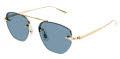Mont Blanc MB0404S Gold / Blue Lens (004) Sunglasses - Color Image
